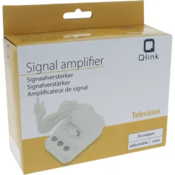 Q-Link signaalversterker 2 uit regelbaar wit