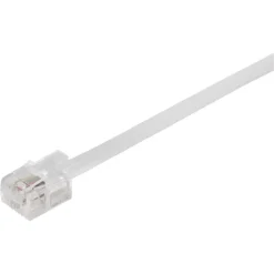 Q-Link telefoon aansluitsnoer modulair 2RJ11 plug 5 meter wit