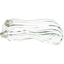 Q-Link telefoon aansluitsnoer modulair 2RJ11 plug 5 meter wit