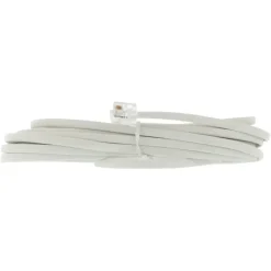 Q-Link telefoon aansluitsnoer modulair 2RJ11 plug 5 meter wit