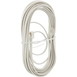Q-Link telefoon aansluitsnoer modulair 2RJ11 plug 5 meter wit