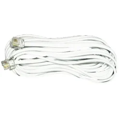 Q-Link telefoon aansluitsnoer modulair 2RJ11 plug 5 meter wit