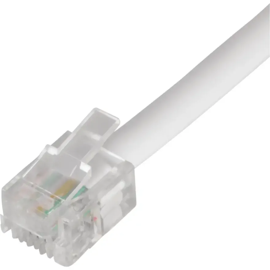 Q-Link telefoon aansluitsnoer modulair 2RJ11 plug 10 meter wit