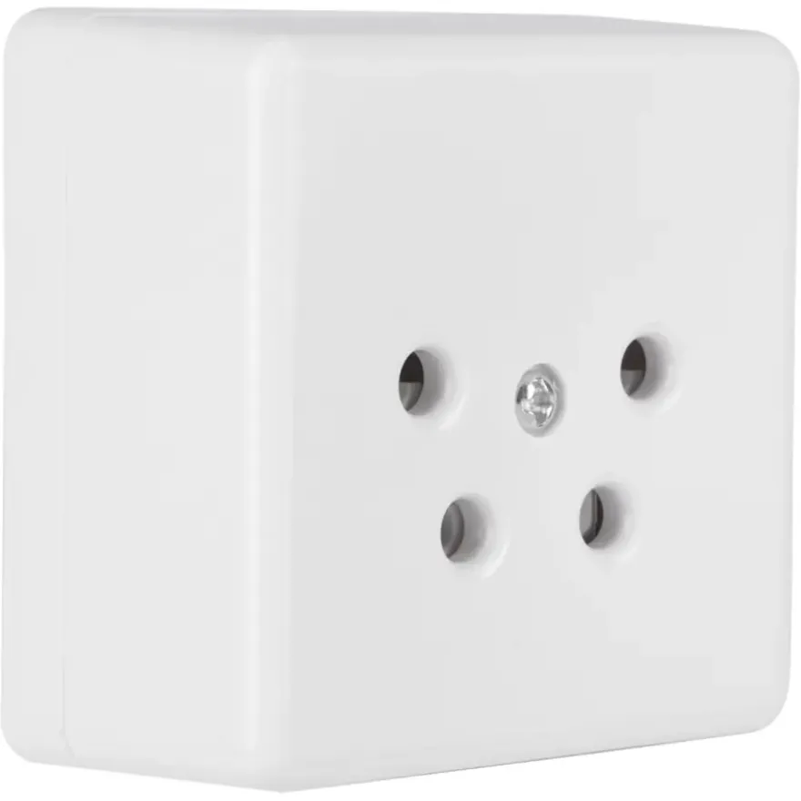 Q-Link telefoon contactdoos opbouw modulair 4 polig wit