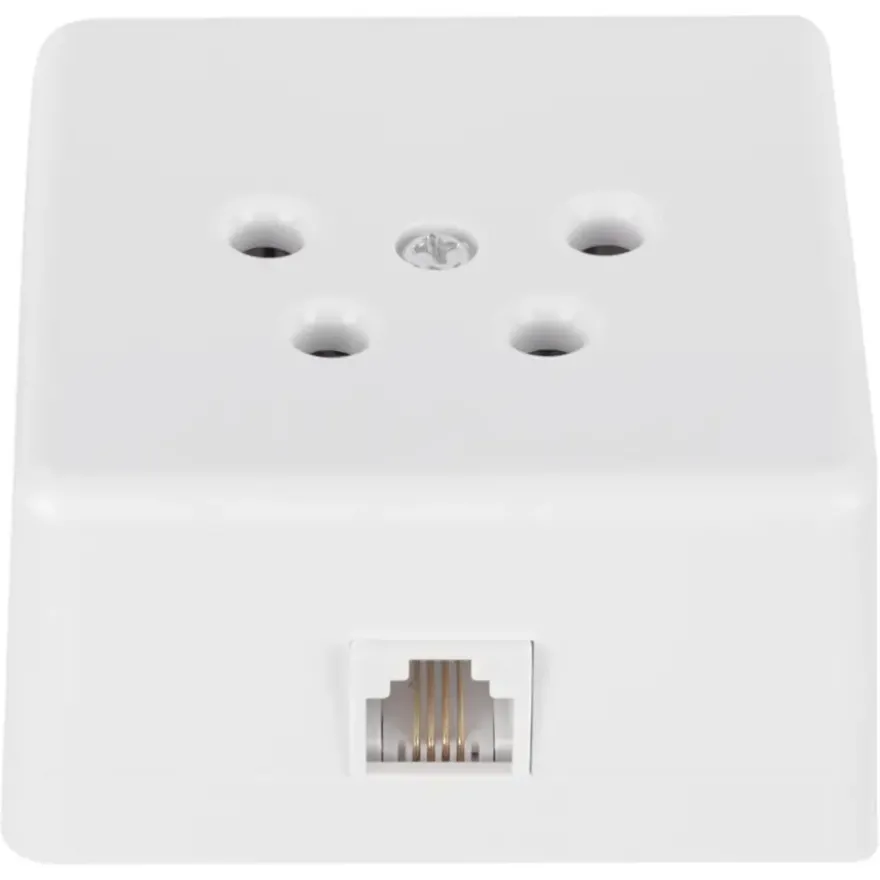 Q-Link telefoon contactdoos opbouw modulair 4 polig wit