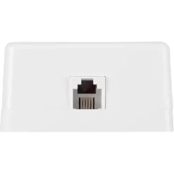 Q-Link telefoon contactdoos opbouw modulair 4 polig wit