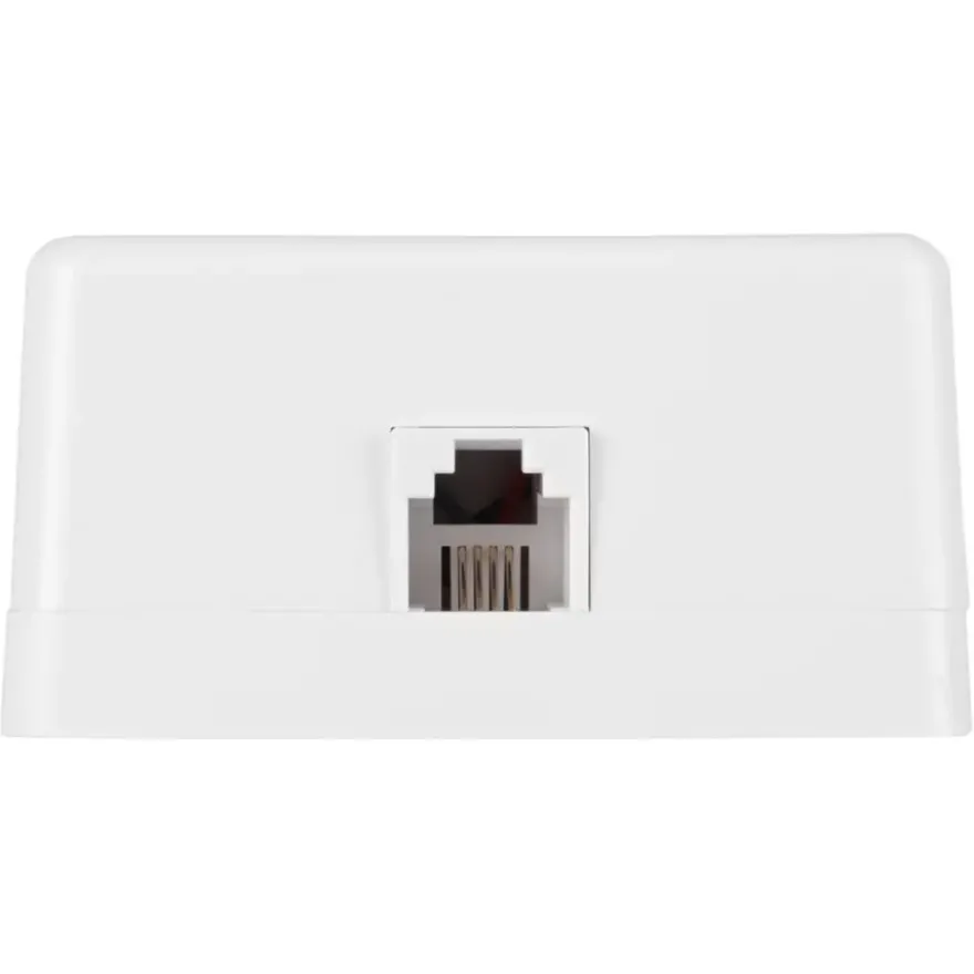 Q-Link telefoon contactdoos opbouw modulair 4 polig wit