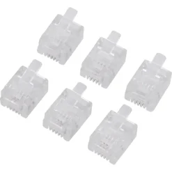 Q-Link telefoon plug modulair 4-polig 6 stuks