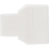 Q-Link telefoon split module RJ11 4 polig 1 female/2female wit