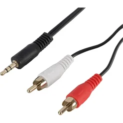Q-Link tulp kabel 1STE/2RCA male-male 5 meter rood/wit