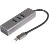 Q-Link USB-C Hub 4 USB 3.0 poorten