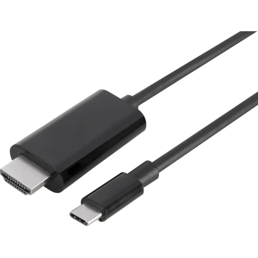 Q-link USB-C naar HDMI kabel 2 meter zwart