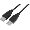 Q-Link USB kabel 2.0 USB-A male/male 2 meter zwart