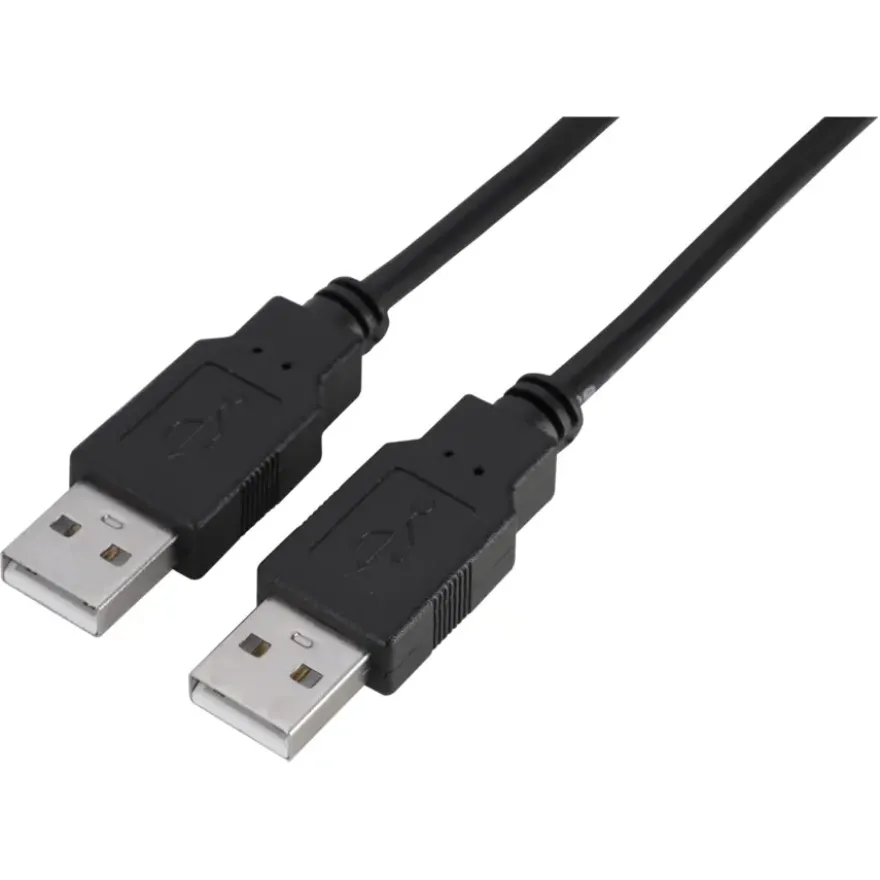 Q-Link USB kabel 2.0 USB-A male/male 2 meter zwart