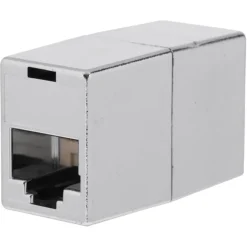 Q-Link UTP koppelstuk 8P RJ45 afgeschermd aluminium kleur