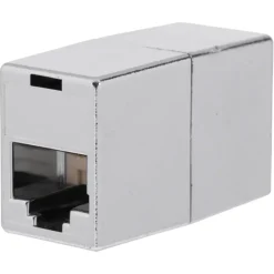 Q-Link UTP koppelstuk 8P RJ45 afgeschermd aluminium kleur
