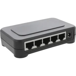 Q-link UTP netwerkswitch 5 poorten gigabit ethernet zwart