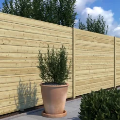 Rabatdeel vuren hout geschaafd 1,7 x 13,5 x 240 cm