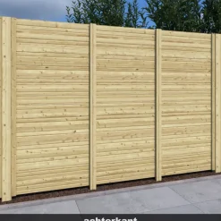 Rabatdeel vuren hout geschaafd 1,7 x 13,5 x 240 cm