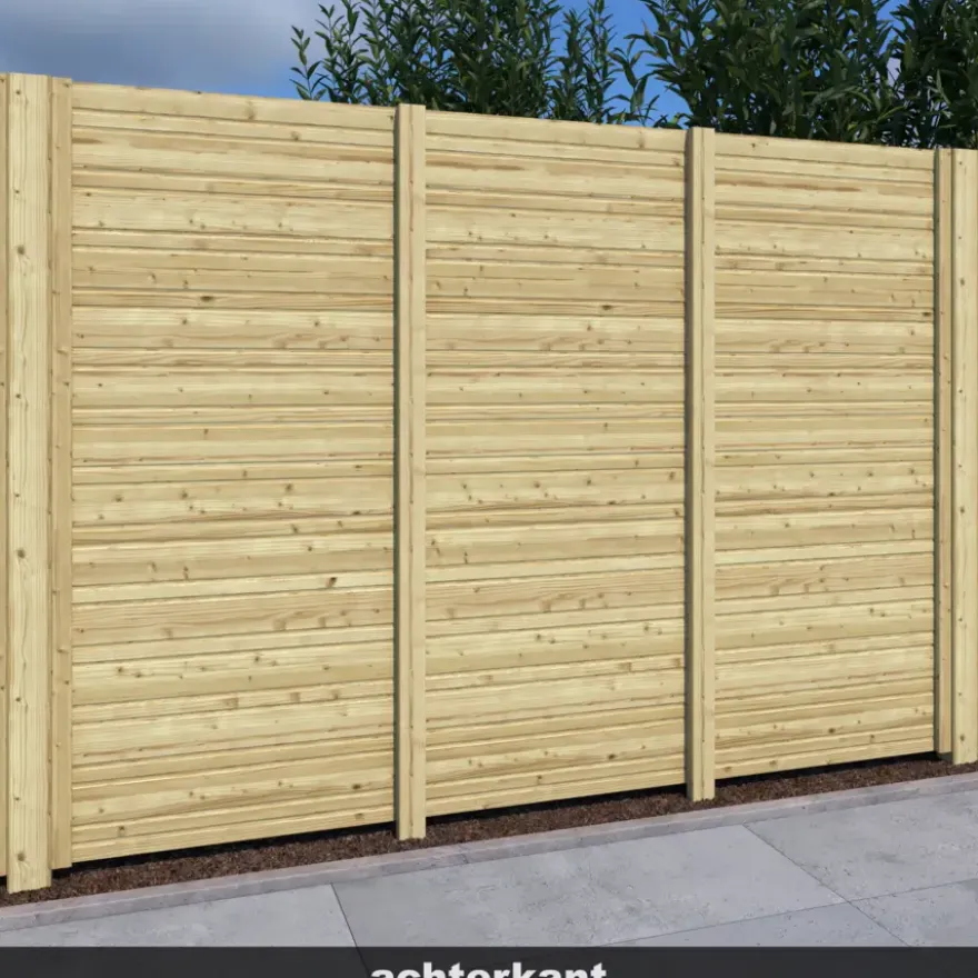 Rabatdeel vuren hout geschaafd 1,7 x 13,5 x 240 cm