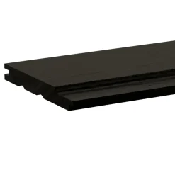 Rabatdeel vuren hout zwart 1,7 x 13,5 x 240 cm