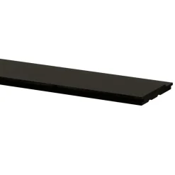 Rabatdeel vuren hout zwart 1,7 x 13,5 x 240 cm