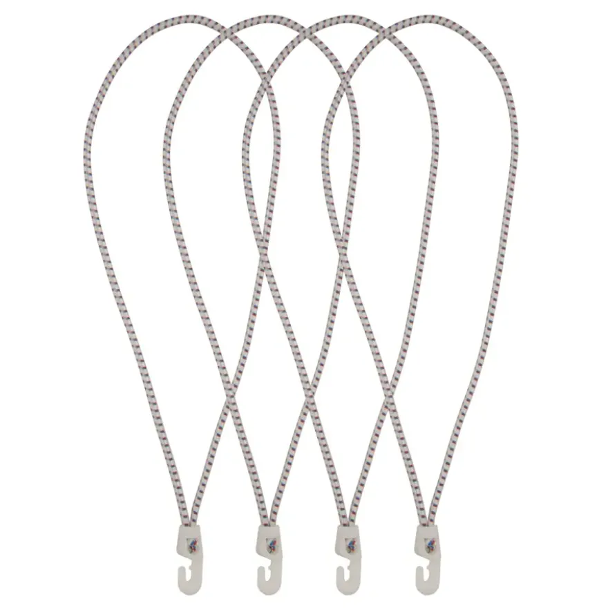 Rakband elastiek met haak 4mm 35cm 4 stuks