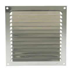 Renson ventilatierooster opbouw aluminium zilver 200x200 mm