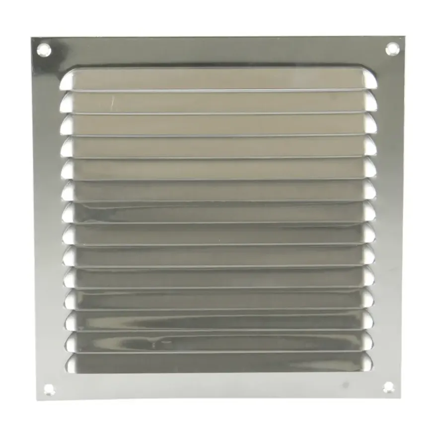 Renson ventilatierooster opbouw aluminium zilver 200x200 mm