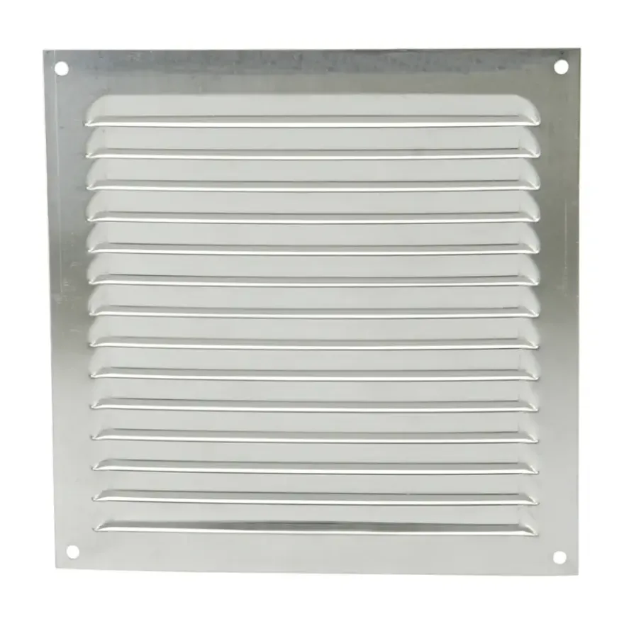 Renson ventilatierooster opbouw aluminium zilver 200x200 mm