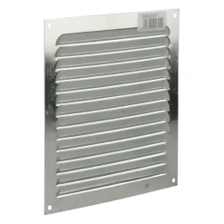 Renson ventilatierooster opbouw aluminium zilver 200x200 mm