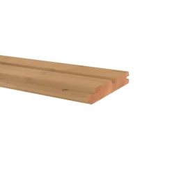 Rhombusprofiel dubbel thermisch gemodificeerd vurenhout 1,8 x 13,5 x 240 cm