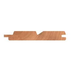 Rhombusprofiel dubbel thermisch gemodificeerd vurenhout 1,8 x 13,5 x 240 cm