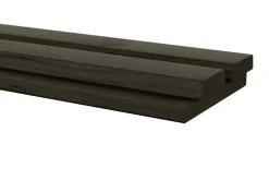 Rhombusprofiel vuren hout antraciet geschaafd 180 x 14,5 x 2,8 cm