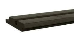 Rhombusprofiel vuren hout antraciet geschaafd 180 x 14,5 x 2,8 cm