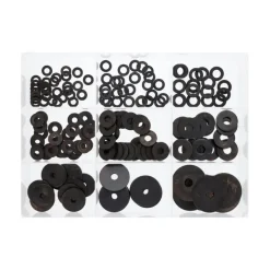Ringenset RVS Zwart 200st