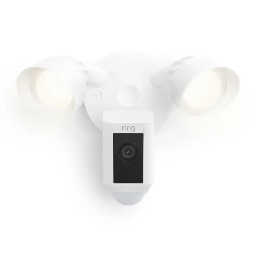 Ring Floodlight Camera Wired Plus Wit