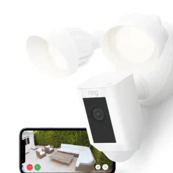 Ring Floodlight Camera Wired Plus Wit