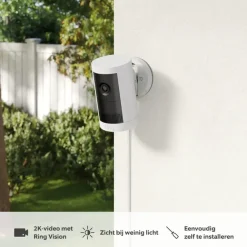 Ring Outdoor Camera Plus Plug-in Wit 2K