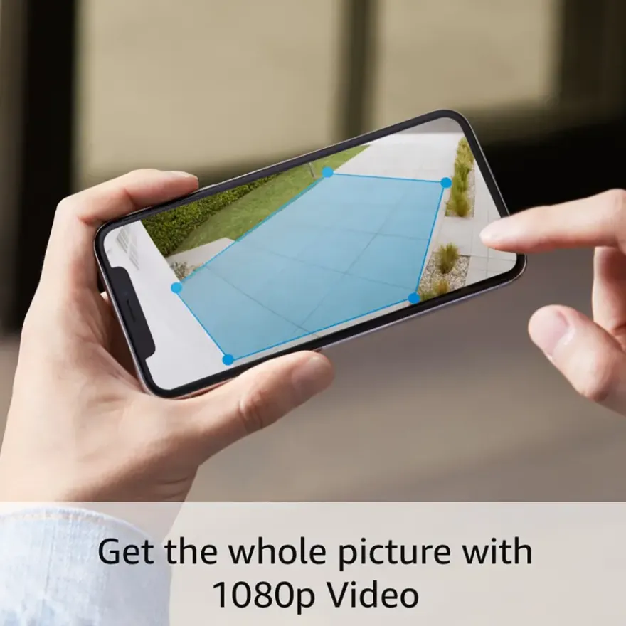 Ring Spotlight Camera Plus Battery Zwart