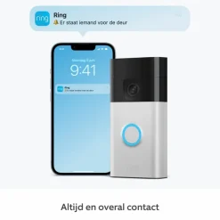 Ring Video Deurbel Satijn Nikkel
