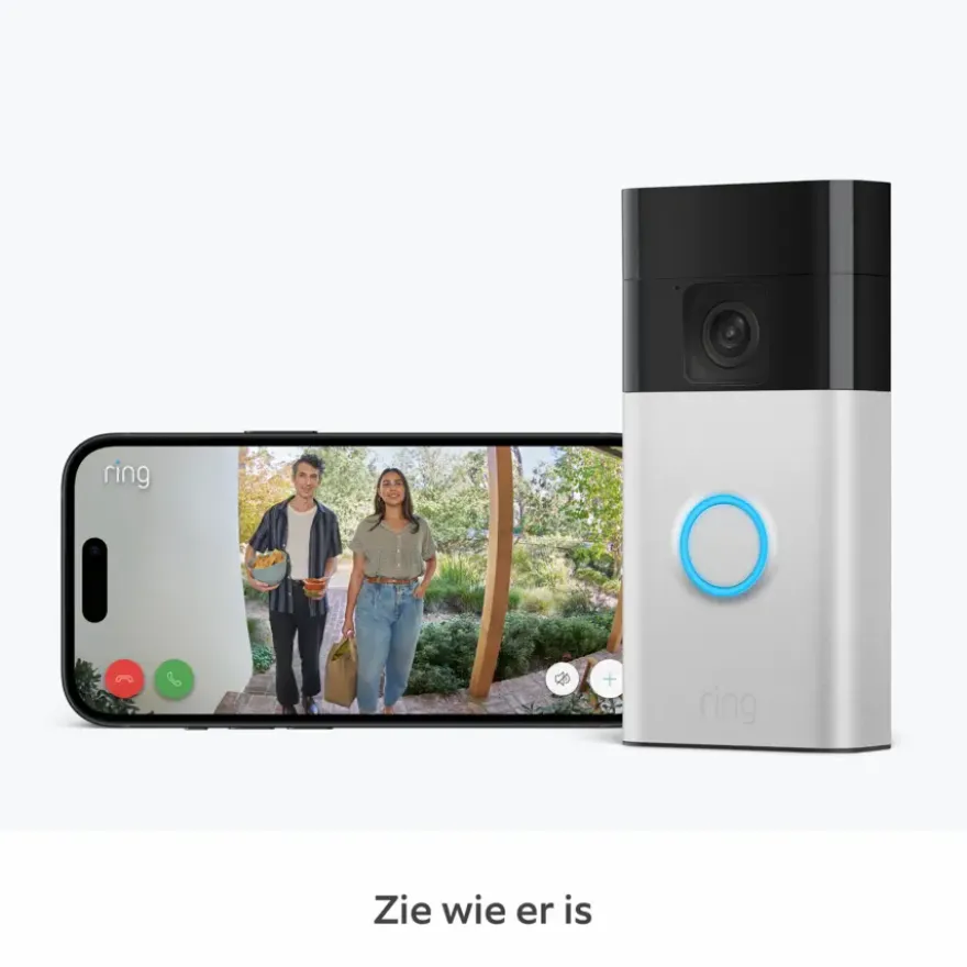Ring Video Deurbel Satijn Nikkel