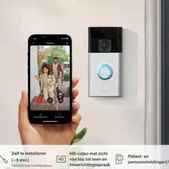 Ring Video Deurbel Satijn Nikkel