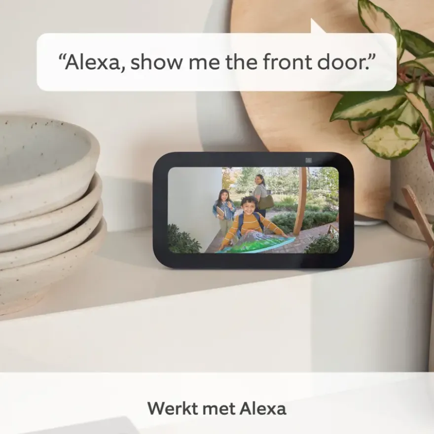 Ring Video Deurbel Satijn Nikkel met Chime Bundel