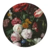 Ronde muursticker Nicky flowers (dessin 119180)