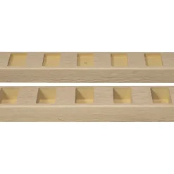Roomdivider profiel recht 90° natuur eiken 2 stuks
