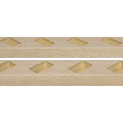 Roomdivider profiel schuin 45° natuur eiken 2 stuks