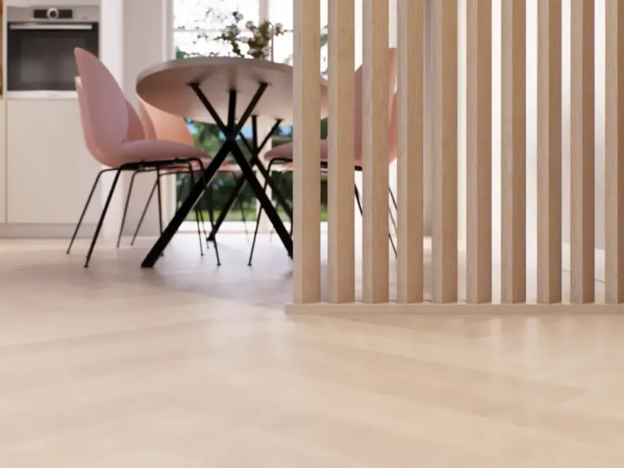 Roomdivider profiel schuin 45° natuur eiken 2 stuks