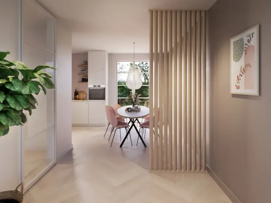 Roomdivider profiel schuin 45° natuur eiken 2 stuks