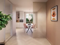 Roomdivider spijlen MDF natuur eiken 4 stuks